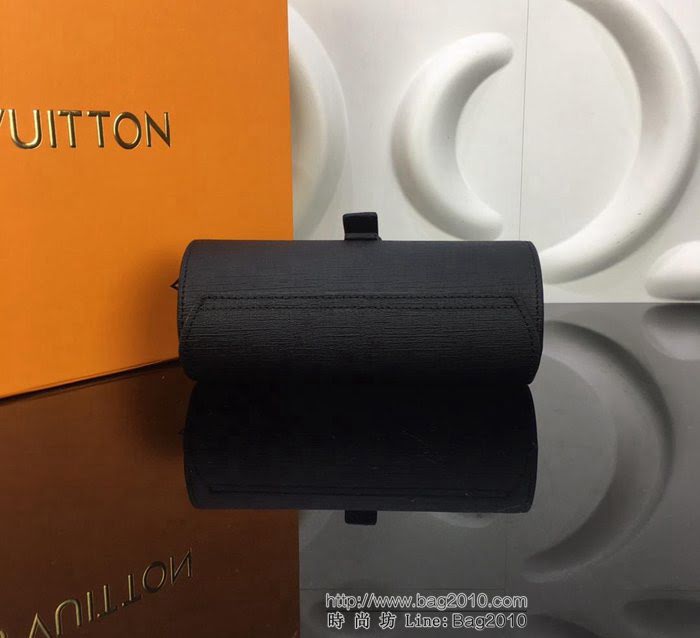 路易威登LV 頂級原單 優雅腕表盒 Eclipse 柔軟的Monogram帆布面 皮質系帶與搭扣設計 安全牢靠  YDH2575